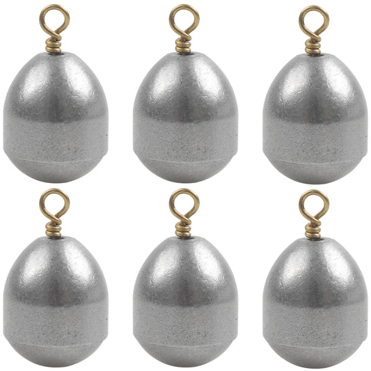 Tear Drop Bass Casting Weights - 15/25pcs Steel Sinker Set